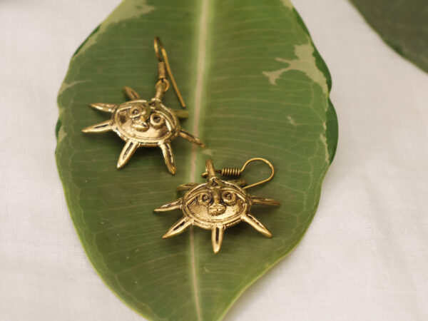 Dokra Sun Ear Ring