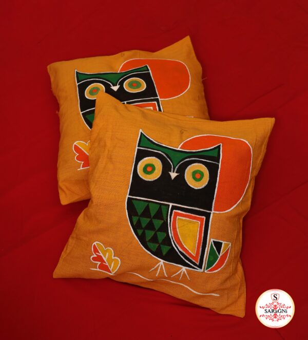Hand painted cushion cover